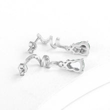 Natural Jade Earrings Silver Hulu Jadeite Earrings