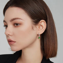 Natural Jade Earrings Silver Hulu Jadeite Earrings