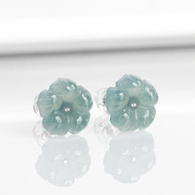 Natural Jade Earrings Silver Jadeite Earrings