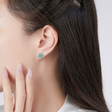 Natural Jade Earrings Silver Jadeite Earrings