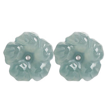 Natural Jade Earrings Silver Jadeite Earrings
