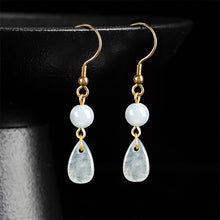 Natural Jade Earrings Silver Jadeite Earrings