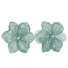 Natural Jade Earrings Silver Jadeite Earrings