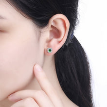 Natural Jade Earrings Silver Jadeite Earrings