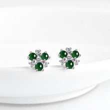 Natural Jade Earrings Silver Jadeite Earrings