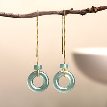 Natural Jade Earrings Silver Jadeite Earrings