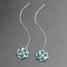 Natural Jade Earrings Silver Jadeite Earrings