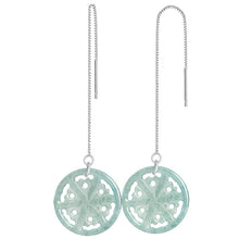 Natural Jade Earrings Silver Jadeite Earrings