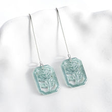 Natural Jade Earrings Silver Jadeite Earrings