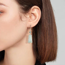 Natural Jade Earrings Silver Jadeite Earrings