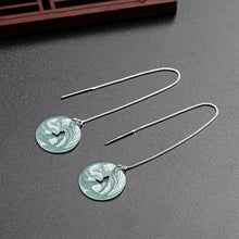 Natural Jade Earrings Silver Jadeite Earrings