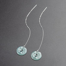 Natural Jade Earrings Silver Jadeite Earrings