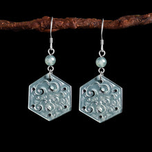 Natural Jade Earrings Silver Jadeite Earrings