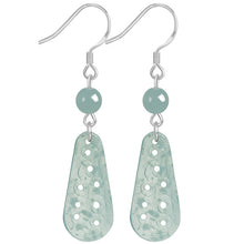 Natural Jade Earrings Silver Jadeite Earrings