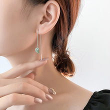 Natural Jade Earrings Silver Jadeite Earrings