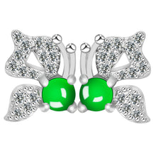 Natural Jade Earrings Silver Jadeite Earrings