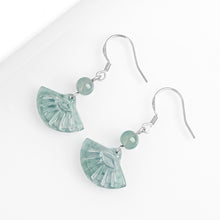 Natural Jade Earrings Silver Jadeite Earrings