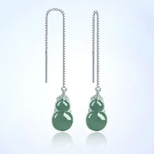 Natural Jade Earrings Silver Jadeite Earrings