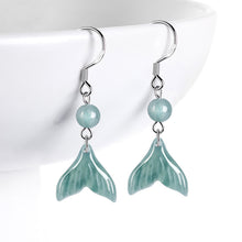 Natural Jade Earrings Silver Jadeite Earrings