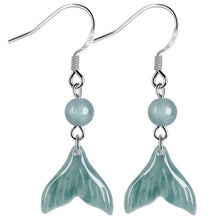 Natural Jade Earrings Silver Jadeite Earrings
