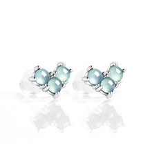 Natural Jade Earrings Silver Jadeite Earrings