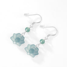 Natural Jade Earrings Silver Jadeite Earrings