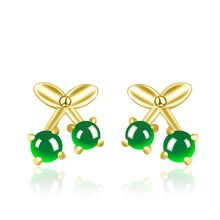 Natural Jade Earrings Silver Jadeite Earrings