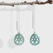 Natural Jade Earrings Silver Jadeite Earrings