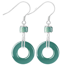 Natural Jade Earrings Silver Jadeite Earrings
