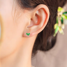 Natural Jade Earrings Silver Jadeite Earrings