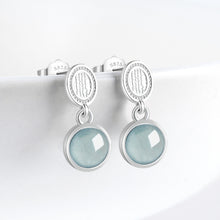 Natural Jade Earrings Silver Jadeite Earrings