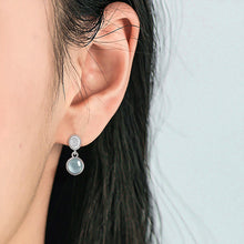 Natural Jade Earrings Silver Jadeite Earrings