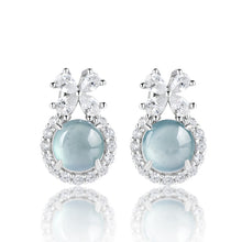 Natural Jade Earrings Silver Jadeite Earrings