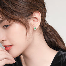 Natural Jade Earrings Silver Jadeite Earrings