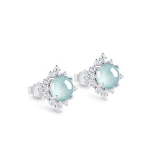Natural Jade Earrings Silver Jadeite Earrings