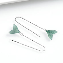 Natural Jade Earrings Silver Jadeite Earrings