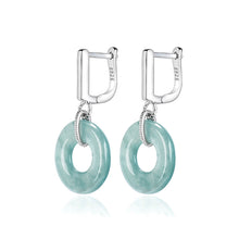 Natural Jade Earrings Silver Jadeite Earrings