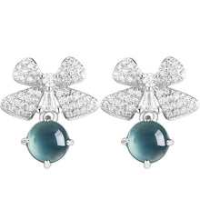 Natural Jade Earrings Silver Jadeite Earrings