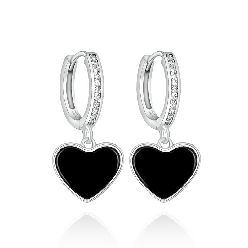 Natural Jade Earrings Silver Jadeite Earrings