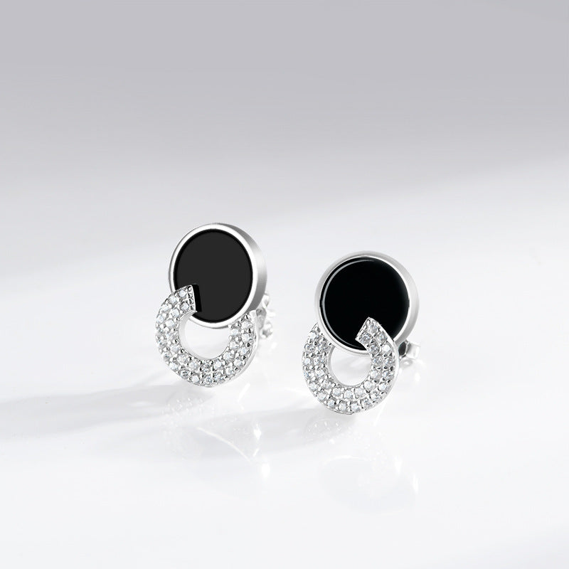 Natural Jade Earrings Silver Jadeite Earrings