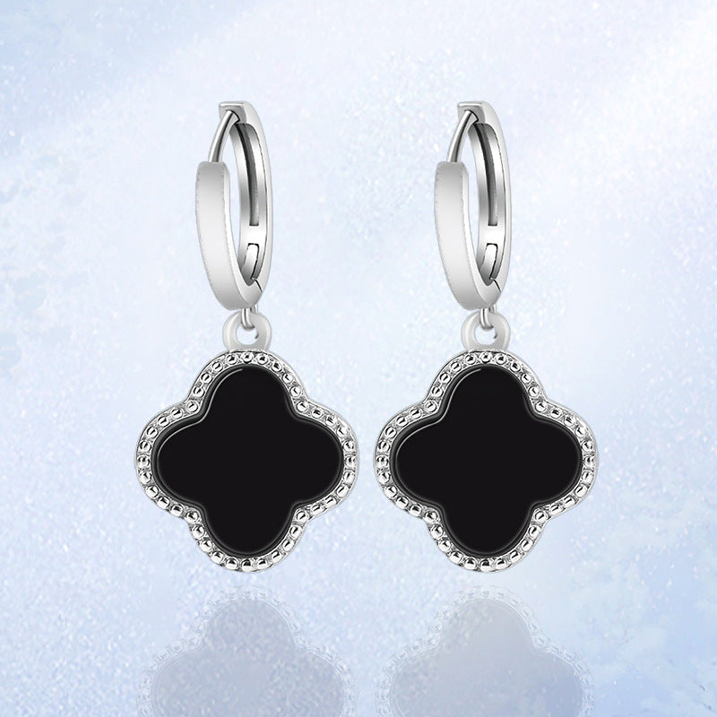 Natural Jade Earrings Silver Jadeite Earrings