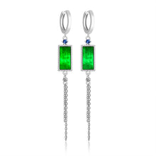 Natural Jade Earrings Silver Jadeite Earrings