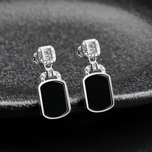 Natural Jade Earrings Silver Jadeite Earrings TUEG488