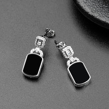 Natural Jade Earrings Silver Jadeite Earrings TUEG488
