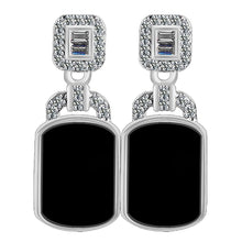 Natural Jade Earrings Silver Jadeite Earrings TUEG488