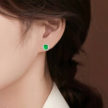 Natural Jade Earrings Silver Jadeite Earrings