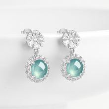 Natural Jade Earrings Silver Jadeite Earrings