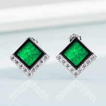 Natural Jade Earrings Silver Jadeite Earrings