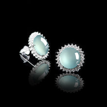 Natural Jade Earrings Silver Jadeite Earrings