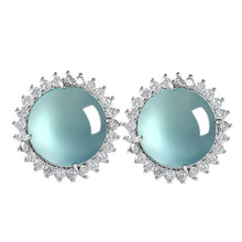 Natural Jade Earrings Silver Jadeite Earrings